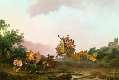 Juerguistas en un coche, c.1785-90 de Philippe Jacques de Loutherbourg